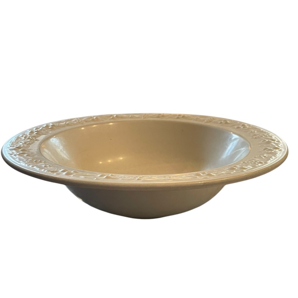 Homer Laughlin Vintage Serving Bowl Grapes & Leaves DDB-89 White 9.5"‎